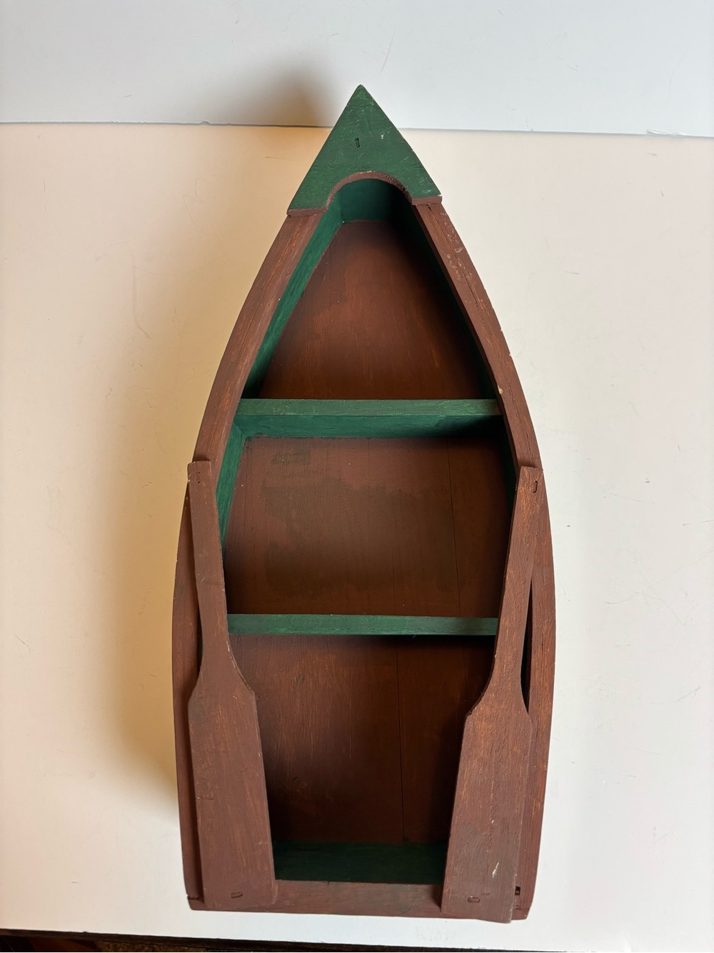 Vintage Wooden Fishing/Row Boat-Handing Decorative Shelf/15β tall - Picture 14 of 14